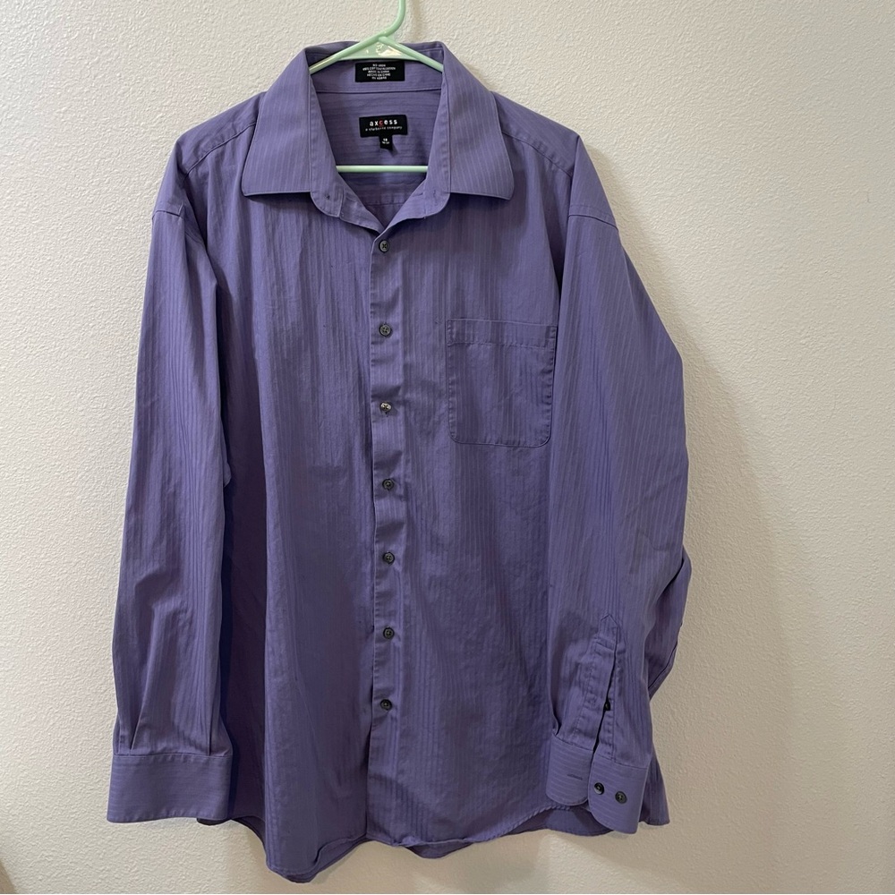 Claiborne axccess button down shirt purple 18